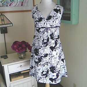 Dby Wrap Front Cotton Blend Dress